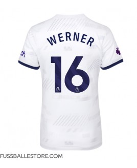 Günstige Tottenham Hotspur Timo Werner #16 Heimtrikot Damen 2023-24 Kurzarm